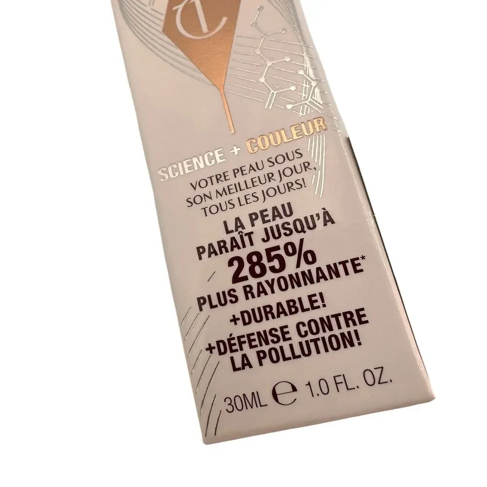 Charlotte Tilbury Beautiful Skin Medium Coverage Liquid Foundation #10 Warm NEW